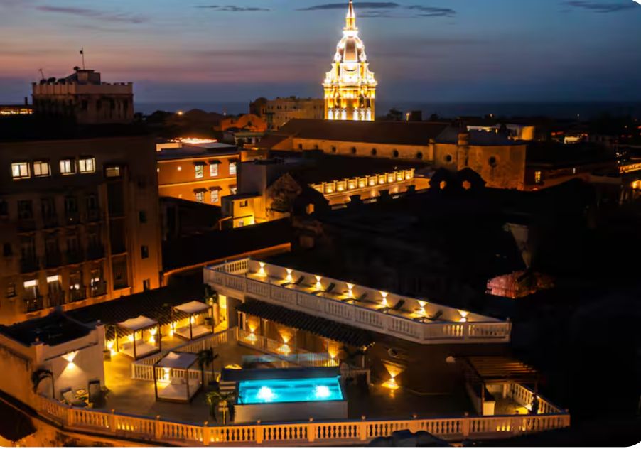 Cartagena sunset view